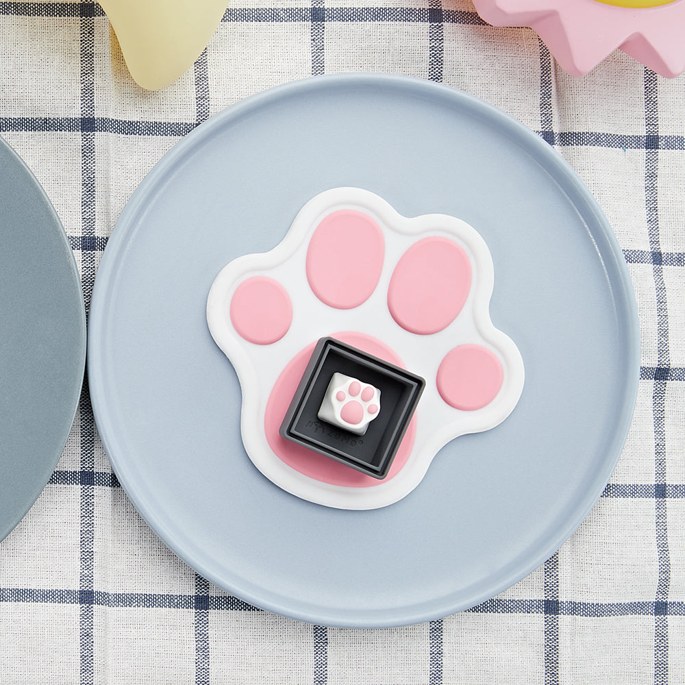 ZOMO PLUS Cat Paw Coaster White Pink