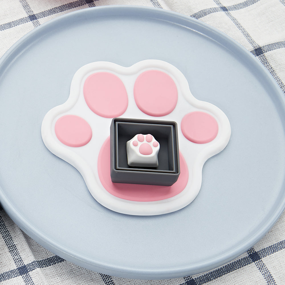 ZOMO PLUS Cat Paw Coaster White Pink
