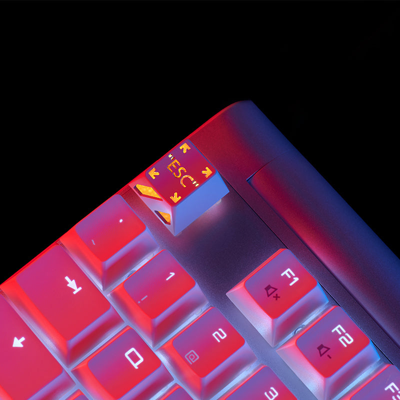 HolyOOPS x ZOMOPLUS CYBER PUNK Aluminum ESC keycap White Orange
