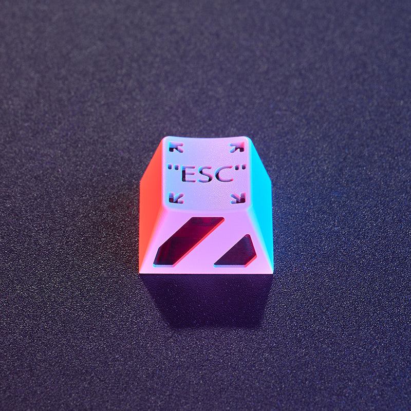 HolyOOPS x ZOMOPLUS CYBER PUNK Aluminum ESC keycap White Orange