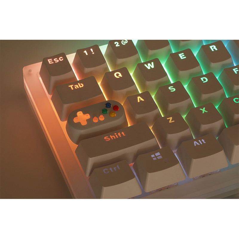 HolyOOPS x ZOMOPLUS Gamepad Controller Capslock Artisan Keycap White