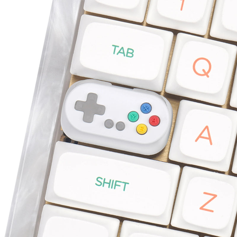 HolyOOPS x ZOMOPLUS Gamepad Controller Capslock Artisan Keycap White