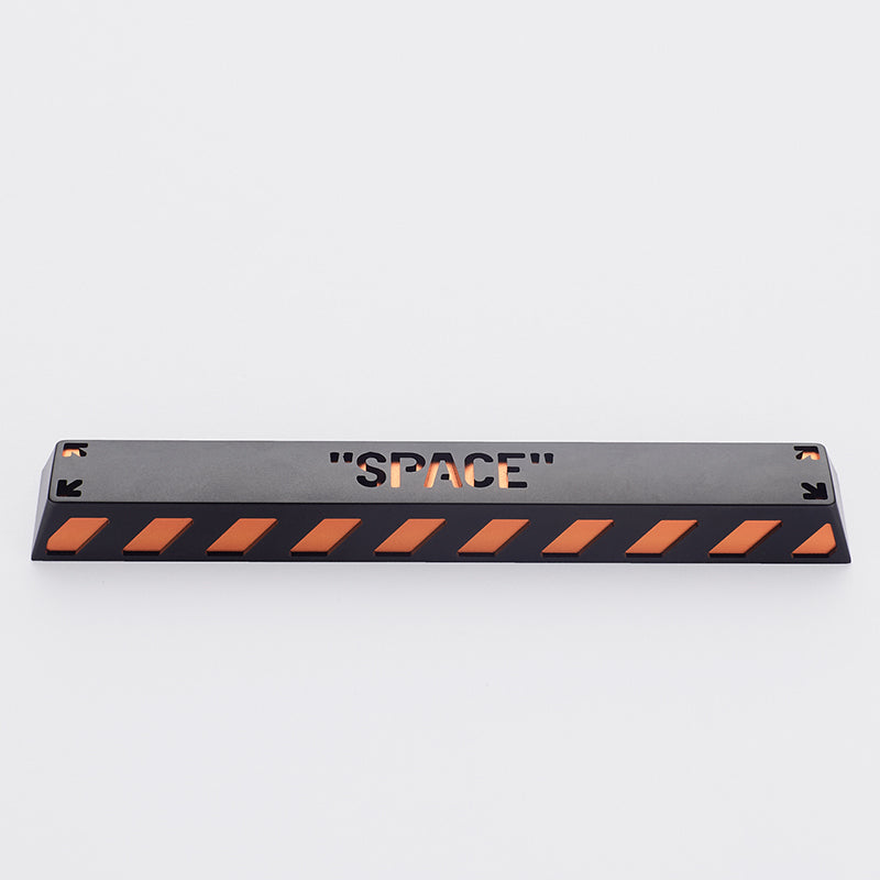HolyOOPS x ZOMOPLUS CYBER PUNK Aluminum SPACE keycap Black Orange