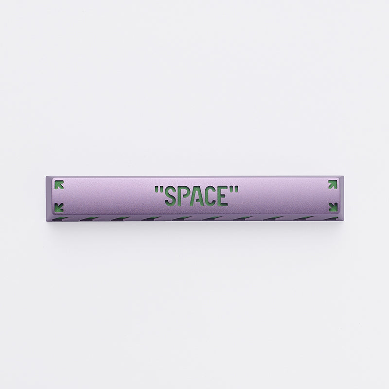 HolyOOPS x ZOMOPLUS CYBER PUNK Aluminum SPACE keycap Purple Green
