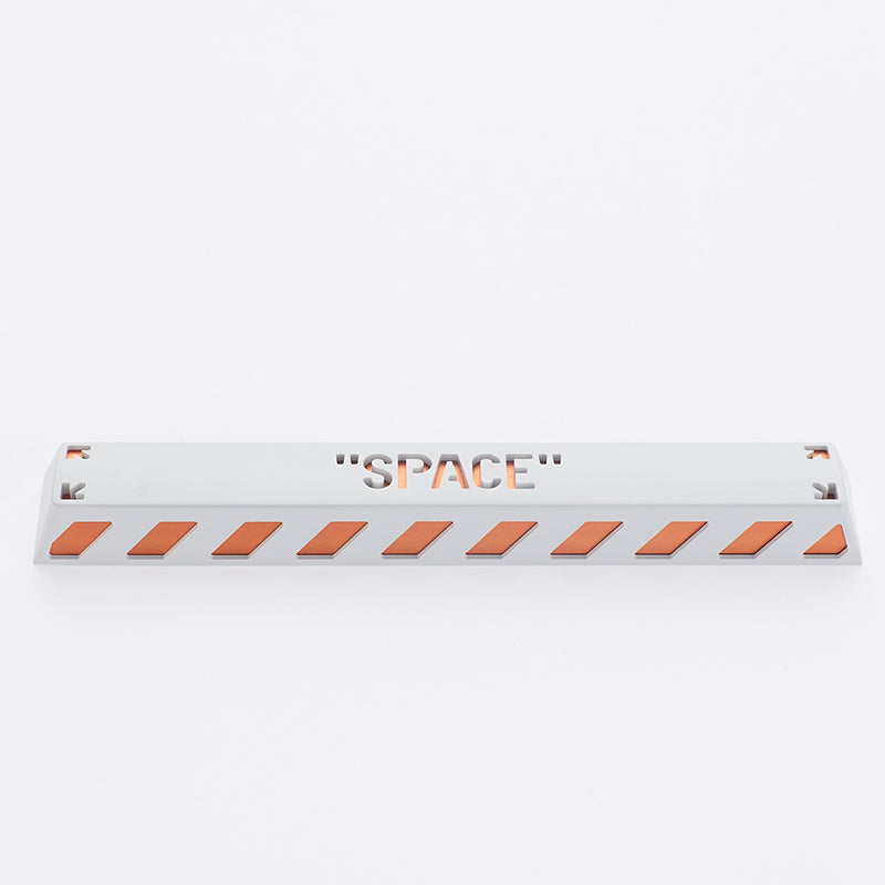 HolyOOPS x ZOMOPLUS CYBER PUNK Aluminum SPACE keycap White Orange
