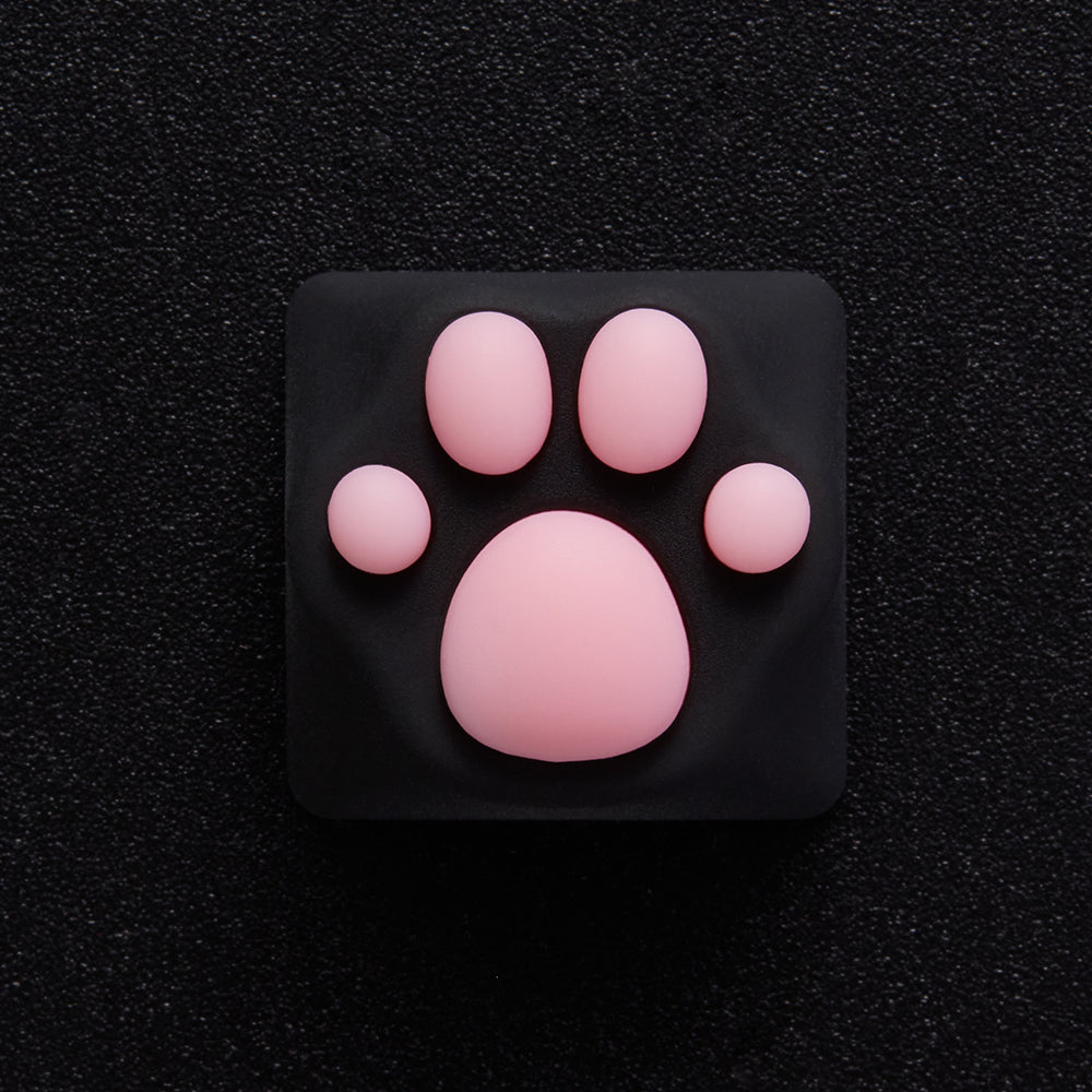 ZOMO PLUS ABS Kitty Paw Keycap Black Pink for Cherry MX Switches